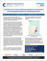 Crash Risk for LowIncome and Minority Populations An Examination of AtRisk Population Segments  Underlying Risk Factors Research Brief