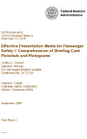 Effective Presentation Media for Passenger Safety I Comprehension of Briefing Card Pictorials and Pictograms