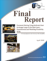 Pavement Deicing Using Hydronic Heat Exchange Loops in The Base Layer Experimental and Modeling Feasibility Study