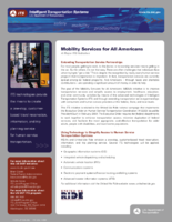 Mobility Services for All Americans A Major ITS Initiative