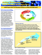 ATDM Program Brief The International Influence on ATDM in the United States