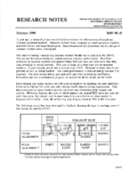 Research notes  October 1995