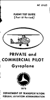 AC 6160 Flight Test Guide  Private and Commercial Pilot  Gyroplane