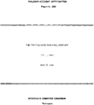 Interstate Commerce Commision Report of the Accident  Investigation Occuring on the PENNSYLVANIA DILLE OH