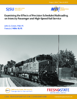 Examining the Effects of Precision Scheduled Railroading on Intercity Passenger and HighSpeed Rail Service