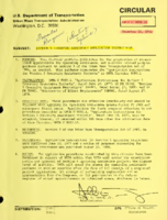 Circular Re Section 5 Operating Assistance Application Instructions Volume UMTA C 90501A