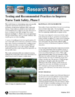 Testing and Recommended Practices to Improve Nurse Tank Safety Phase I