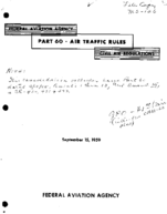 CAM 60 Air Traffic Rules 1959 September