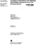 Surveillance alternatives  cost estimates and technical considerations for the en route domain