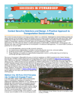 Successes in Stewardship  Context Sensitive Solutions and Design A Practical Approach to Transportation Decisionmaking