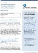 Air Quality and Sustainable Transportation Highlights JulyAugust 2020