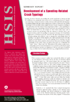 Development of a SpeedingRelated Crash Typology Summary Report
