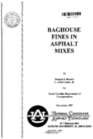 Baghouse Fines in Asphalt Mixes