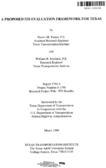 A proposed ITS evaluation framework for Texas