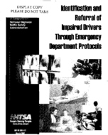 Identification and Referral of Impaired Drivers through Emergency Department Protocols