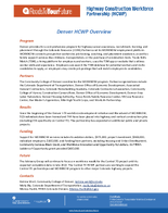 Highway Construction Workforce Partnership HCWP Denver HCWP Overview