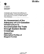 Assessment of the Adequacy of USCanadian Infrastructure to Accommodate Trade through Eastern Border Crossings Appendix 4 Niagara Frontier