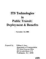 ITS Technologies In Public Transit Deployment  Benefits