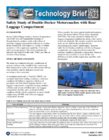 Safety Study of DoubleDecker Motorcoaches with Rear Luggage Compartment Technology Brief