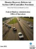 Disaster Recovery Reform Act Section 1209 Contraflow Provision State of the Practice in Selected Locations