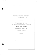 Interstate Commerce Commision Report of the Accident  Investigation Occuring on the WESTERN PACIFIC RAILROAD DAVID CA