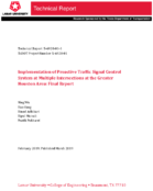 Implementation of Proactive Traffic Signal Control System at Multiple Intersections at the Greater Houston Area Final Report
