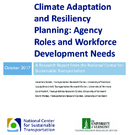 Climate Adaptation and Resiliency Planning Agency Roles and Workforce Development Needs