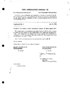 CAM 42 Supplement No 9  Revision To Civil Aeronautics Manual 42 Dated August 1954