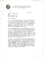 Letter from Robert Patricelli to Mayon Clark