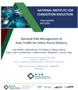 DemandSide Management of Auto Traffic for Urban Parcel Delivery