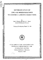 Determination of the Air Speed Required to Control Landing Gear Fires