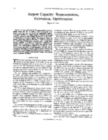 Airport capacity  representation estimation optimization