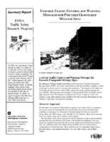 Summary Report Uniform Traffic Control And Warning Messages For Portable Changeable Message Signs