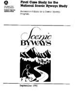 Final Case Study for the National Scenic Byways Study Recommendations for a Scenic Byways Program