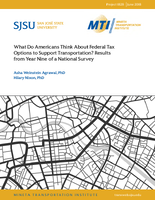What Do Americans Think About Federal Tax Options to Support Transportation Results From Year Nine of a National Survey