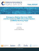 Emergency Medical Services EMS and the California Ems Information System CEMSIS Working Paper