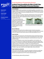 Synthesis Study Quantifying the Effect of UHPC Fiber Dispersion and Orientation in Structural Members Summary