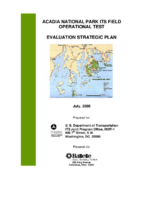 Acadia National Park ITS Field Operational Test Evaluation Strategic Plan