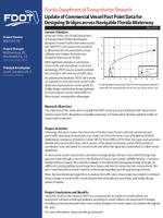Update of Commercial Vessel Past Point Data for Designing Bridges Across Navigable Florida Waterway Summary