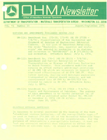 Office of Hazardous Materials Operations Newsletter AugustSeptember 1976
