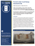Pocket Lidar Curb Ramp Assessments TechNote