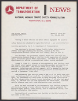 NHTSA News Releases JulyDecember 1976