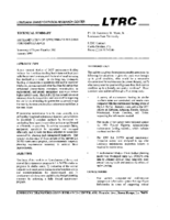 Determination of appropriate funding for maintenance  technical summary