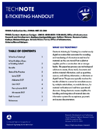 eTicketing Handout tech note