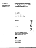 Optimizing Blink Parameters for Highlighting an Air Traffic Control Situation Display