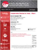 Transportation Planning for Floods  Phase I