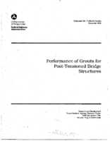 Performance of Grouts for PostTensioned Bridge Structures