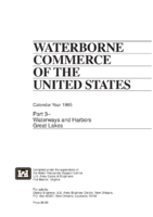 Waterborne Commerce of the United States Calendar year 1995 Part 3 Waterways and Harbors Great Lakes
