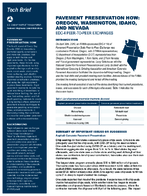 Pavement Preservation How Oregon Washington Idaho and Nevada EDC4 PeertoPeer Exchanges