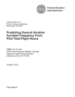 Predicting General Aviation Accident Frequency from Pilot Total Flight Hours